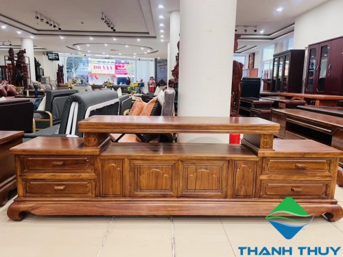 KỆ TI VI GỖ GÕ ĐỎ KTV002