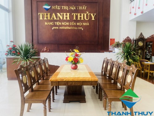 BỘ BÀN ĂN GỖ TỰ NHIÊN KẾT HỢP MẶT ĐÁ BA-AL206