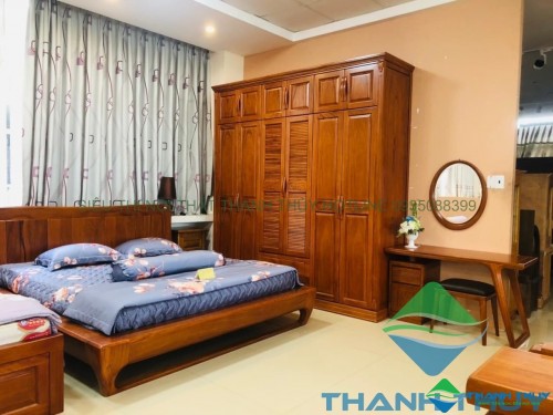 BỘ GIƯỜNG TỦ GỖ GÕ KIỂU NỮ HOÀNG BGT -G2