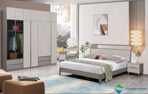 BỘ GIƯỜNG TỦ HIỆN ĐẠI NHẬP KHẨU AT - 989