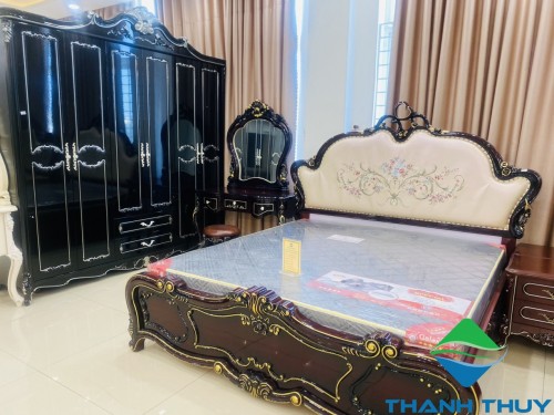 BỘ GIƯỜNG TỦ TÂN CỔ ĐIỂN CAO CẤP NHẬP KHẨU BGT - 1727