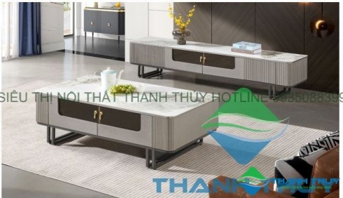 BỘ COMBO BÀN TRÀ, KỆ TI VI NHẬP KHẨU BT-8282