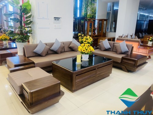 BỘ SALON 3 GHẾ GỖ MUN CAO CẤP SL - THP014