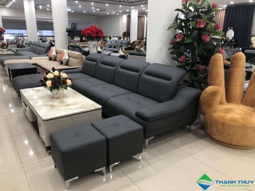 BỘ SOFA GÓC DA CAO CẤP SF-NQX5