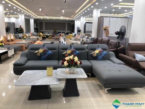 BỘ SOFA GÓC DA CAO CẤP SF - NQX5