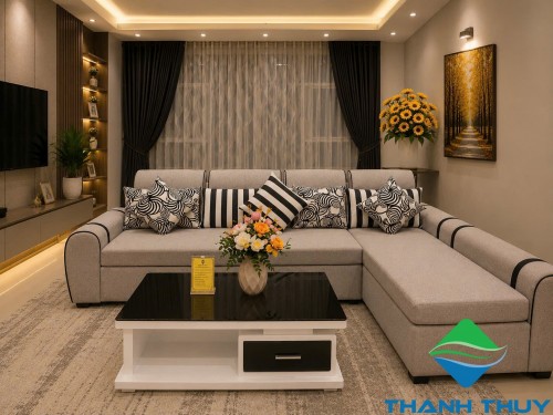 BỘ SOFA VẢI BỐ KHÁNG KHUẨN NT - T26