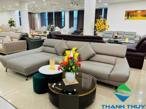 SOFA DA BÒ CHÍNH HÃNG VE2911 MÀU HB133