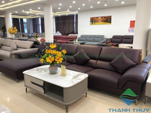 SOFA DA BÒ CHÍNH HÃNG VE2874-HC445