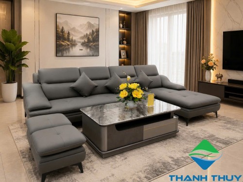 SOFA GÓC DA SINH THÁI MICROFIBER SF- VK207