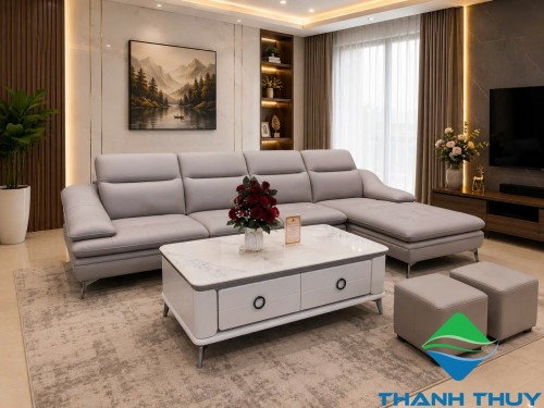 SOFA GÓC DA SINH THÁI MICROFIBER SF- VK221