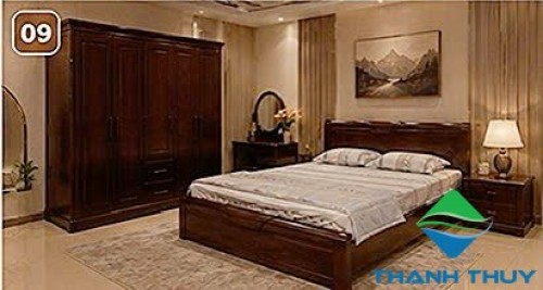 BỘ GIƯỜNG TỦ GỖ TỰ NHIÊN CAO CẤP BGT-G11
