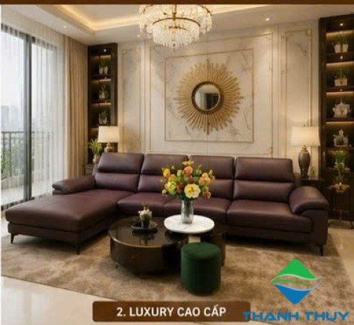 SOFA DA BÒ CHÍNH HÃNG VE2874-HC445